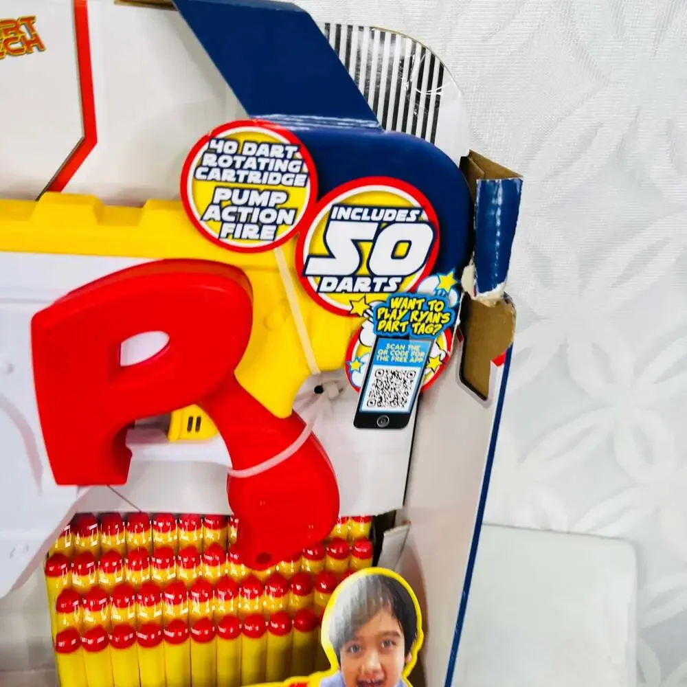 Ryan's World Foam Dart Tag Renegade Rapid Fire Barrel Blaster‎